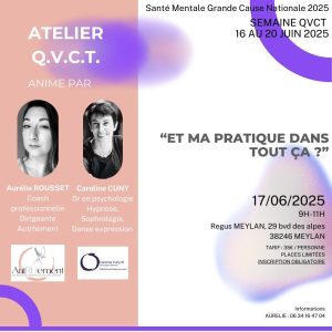 Semaine QVCT Atelier n°2 Santé Mentale Grande Cause Nationale 2025