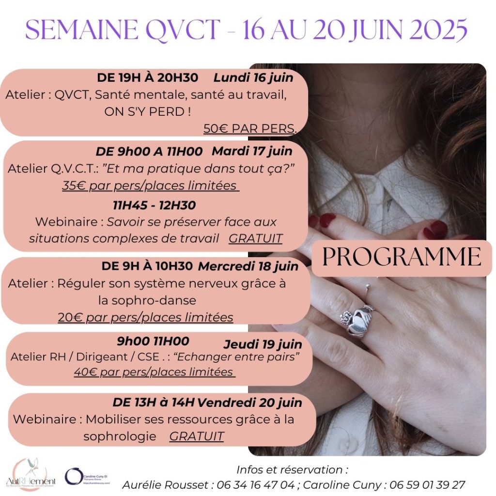 Programme Semaine QVCT 2025